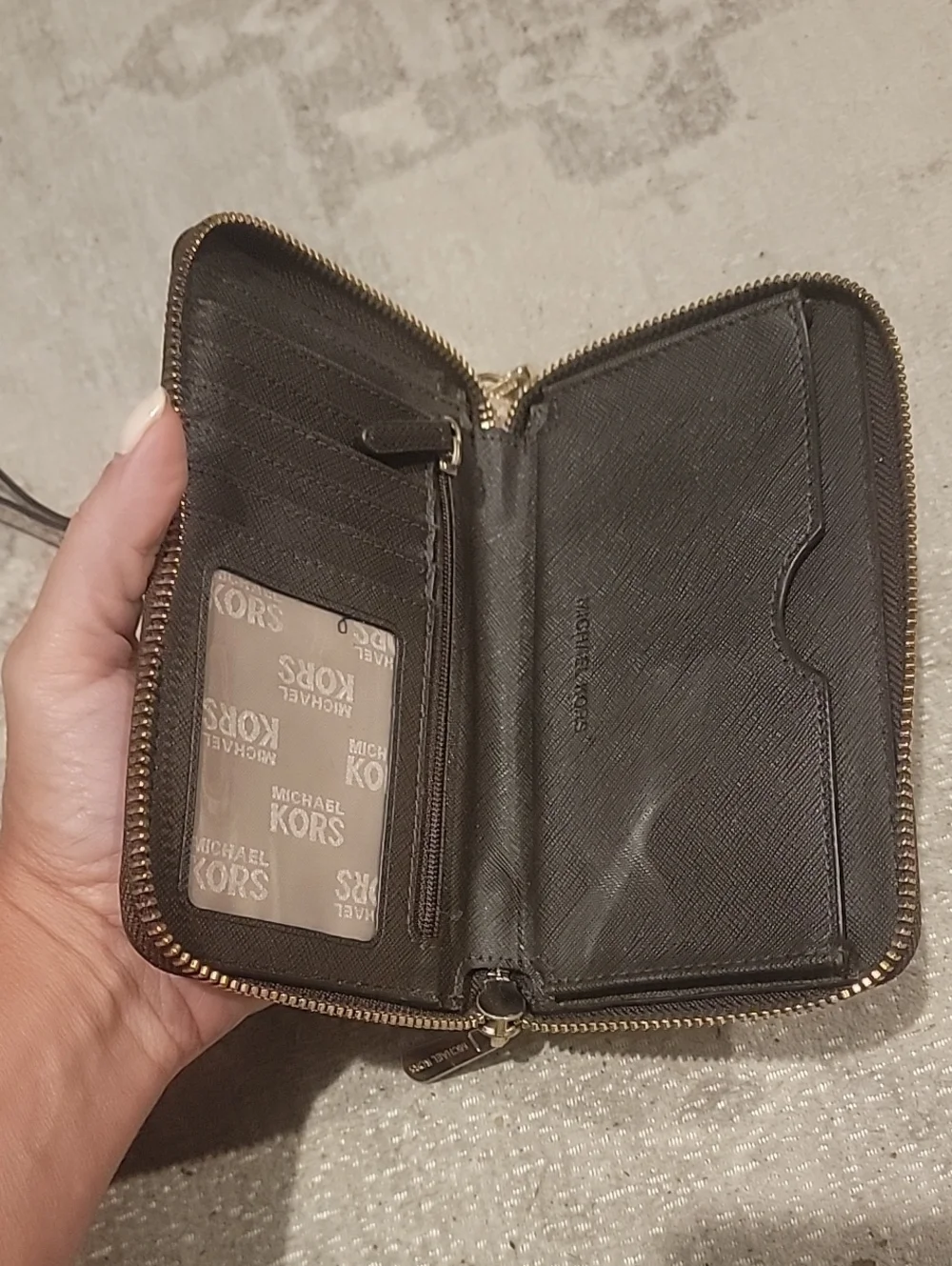 Michael Kors Jet Set Python Leather Wallet With Removable Wrist Strap